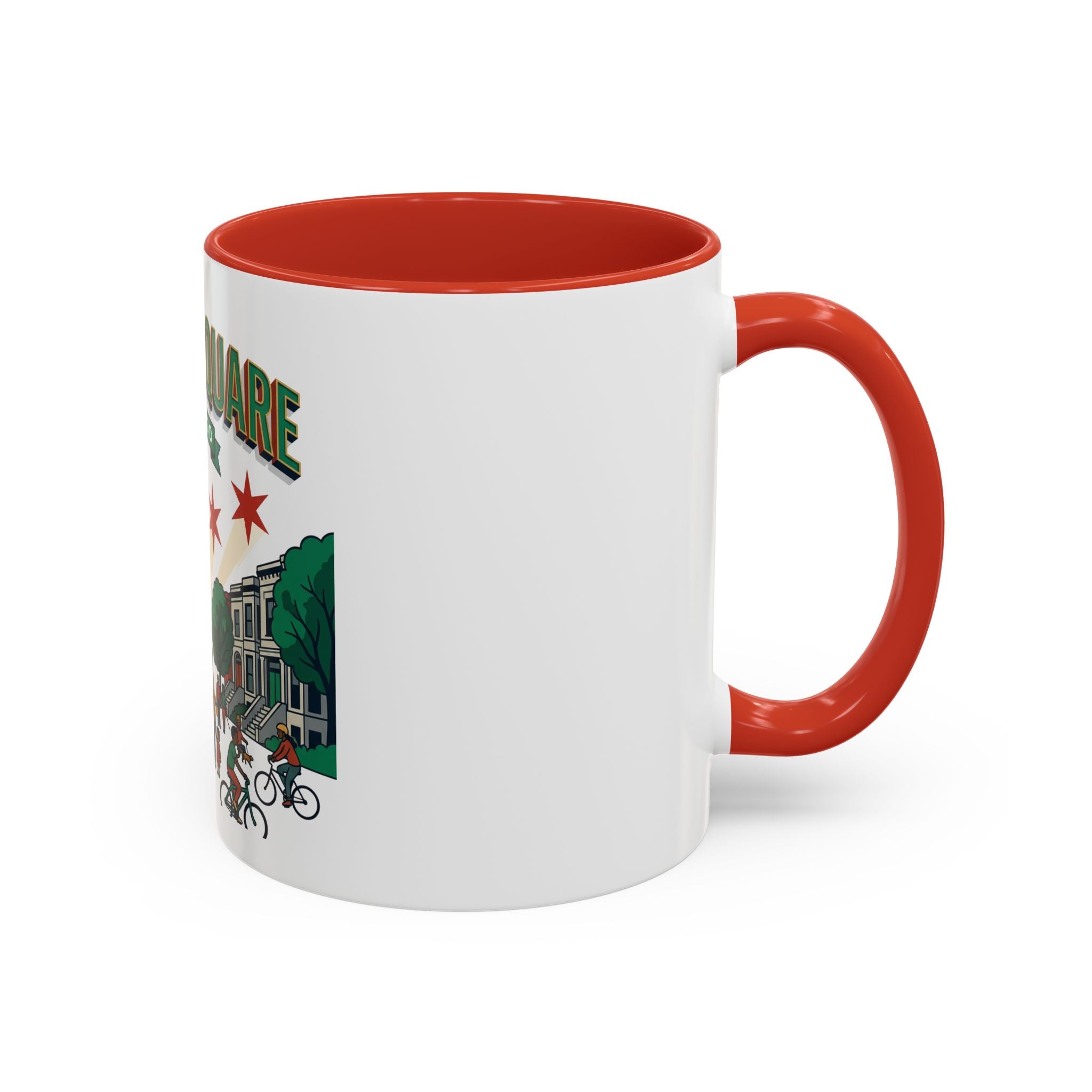 Logan Square Chicago Accent Coffee Mug — Neighborhood Skyline Travel Mug (11/15oz)
