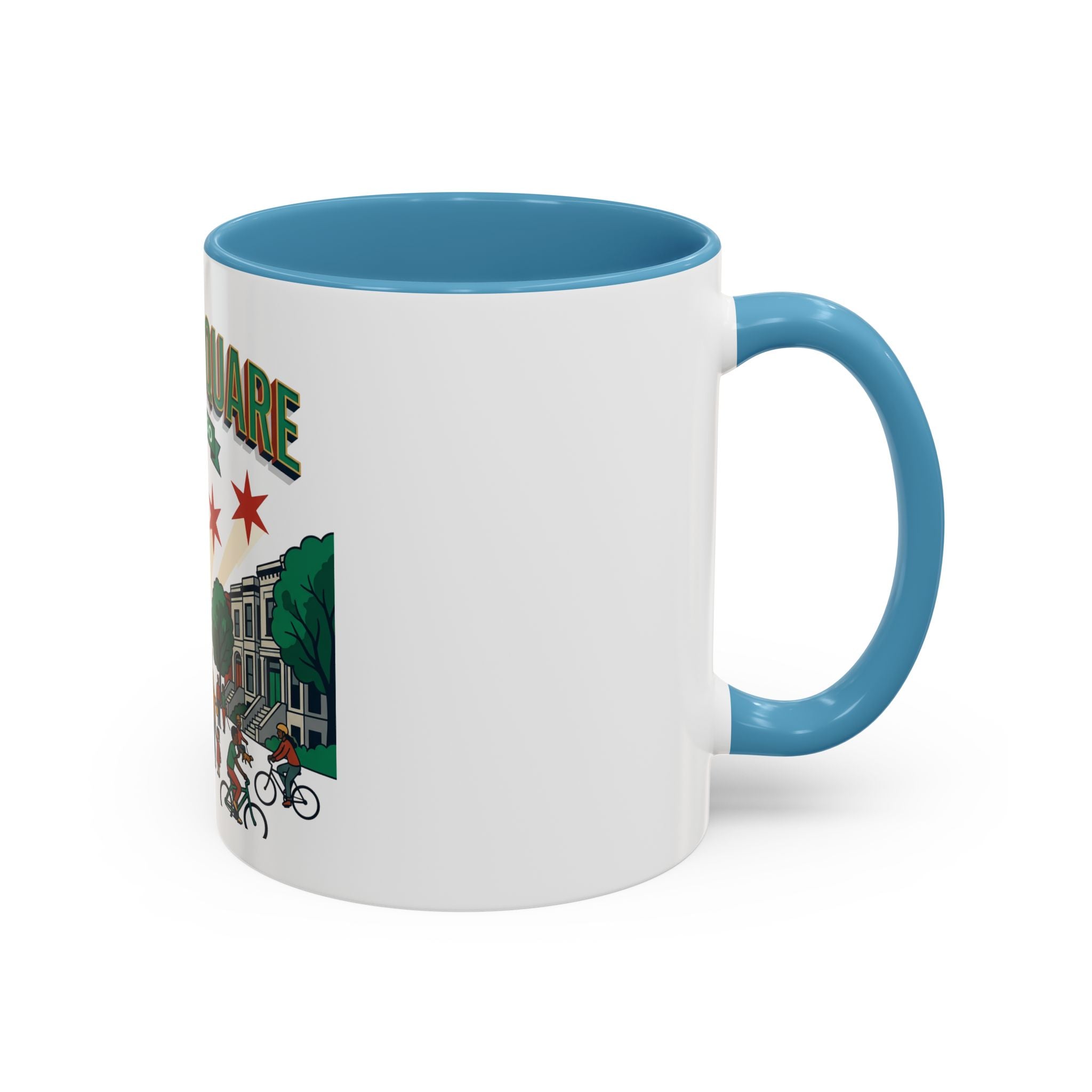 Logan Square Chicago Accent Coffee Mug — Neighborhood Skyline Travel Mug (11/15oz)
