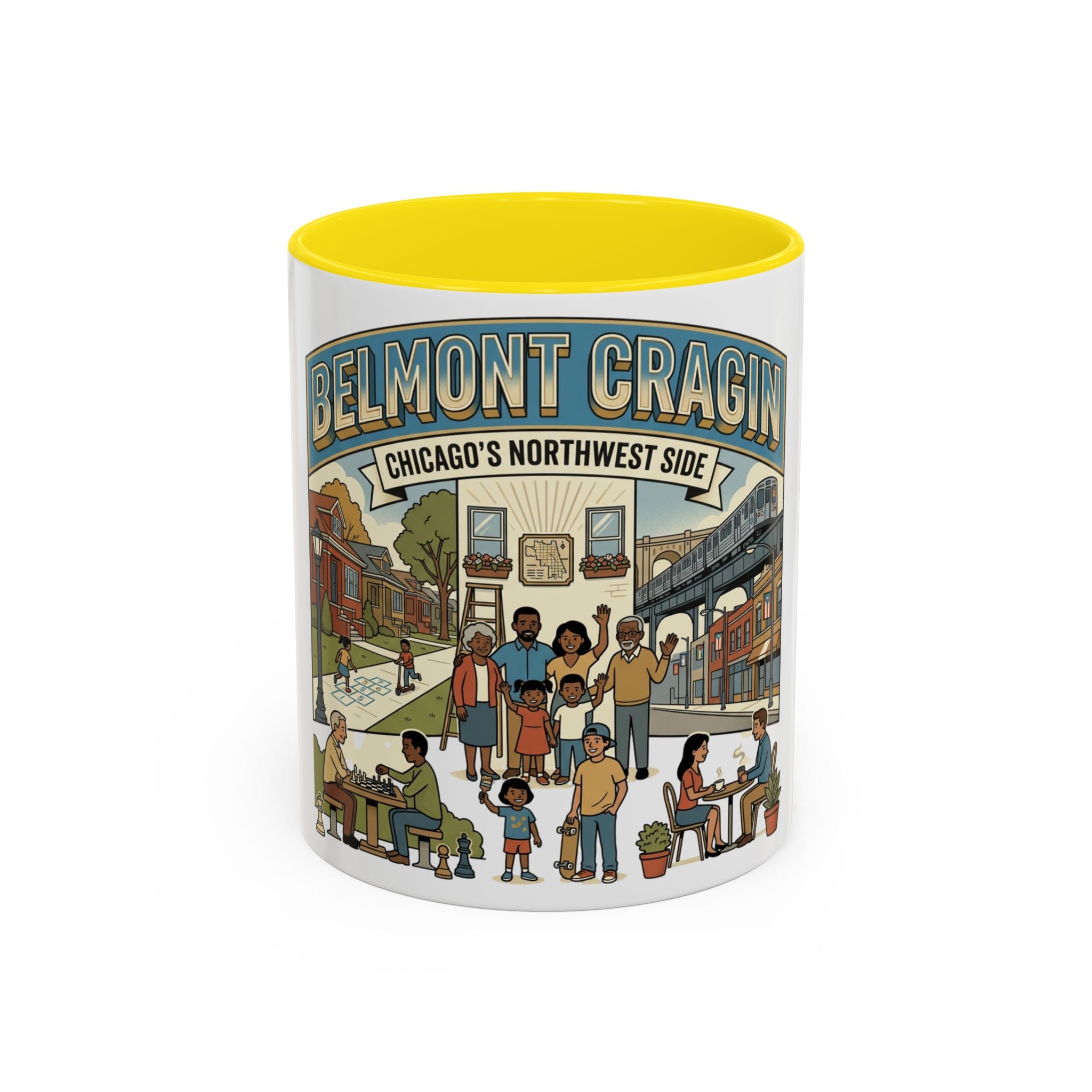 Belmont Cragin Chicago Neighborhood Coffee Mug – Accent 11/15oz