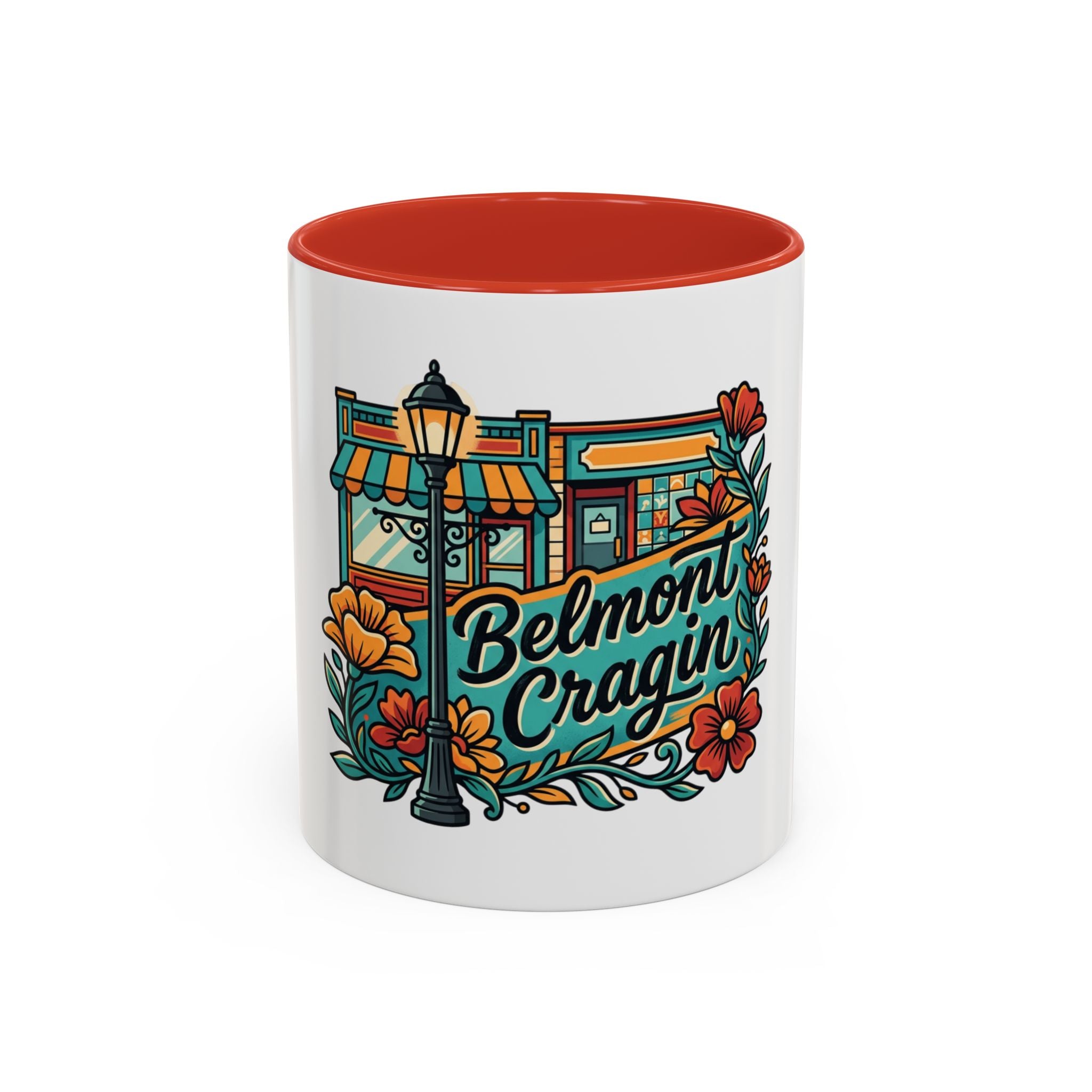 Belmont Cragin Coffee Mug — Vintage Neighborhood Cafe Accent Mug (11/15oz)