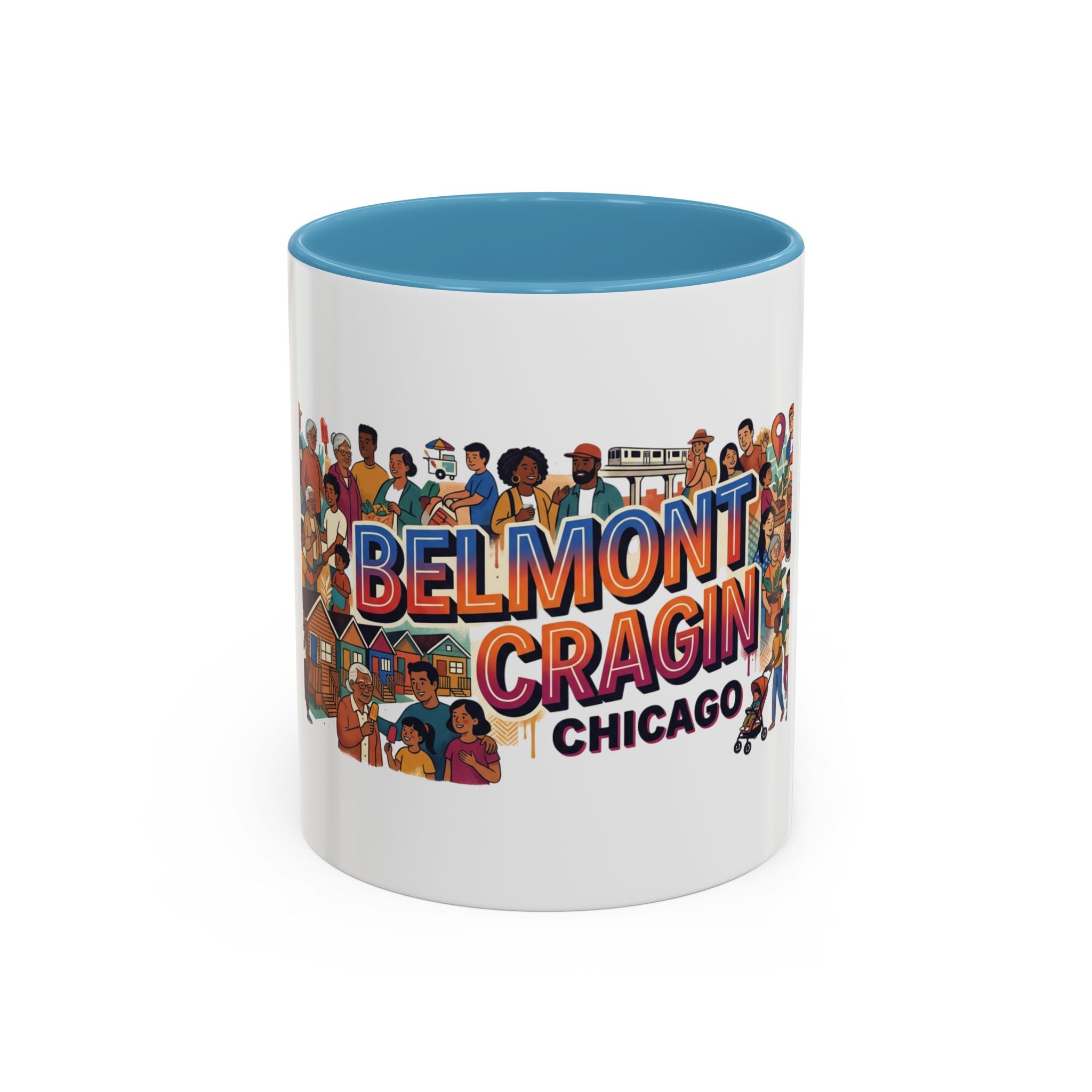 Belmont Cragin Chicago Accent Coffee Mug — Neighborhood Pride 11/15oz