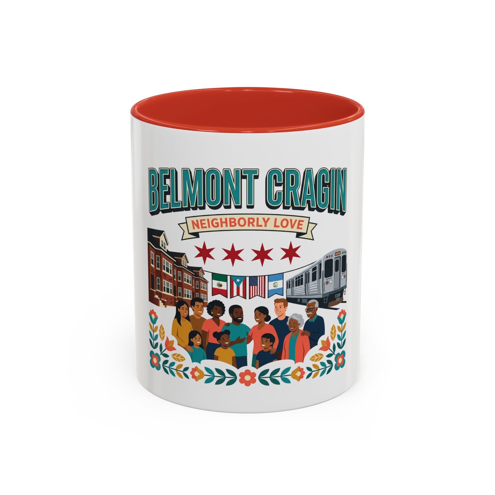Belmont Cragin Neighborly Love Accent Coffee Mug