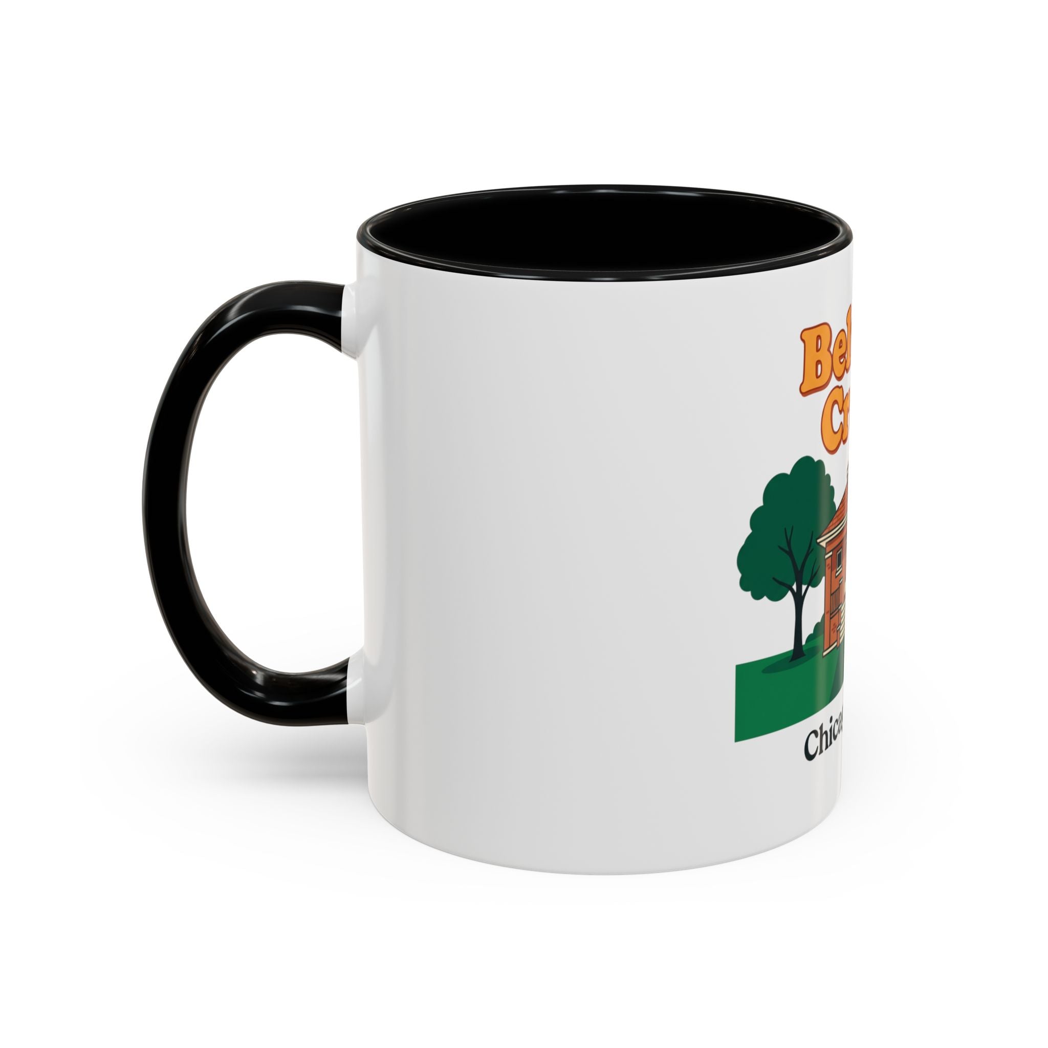Belmont Cragin Chicago Illinois Coffee Mug — Vintage Neighborhood House Design