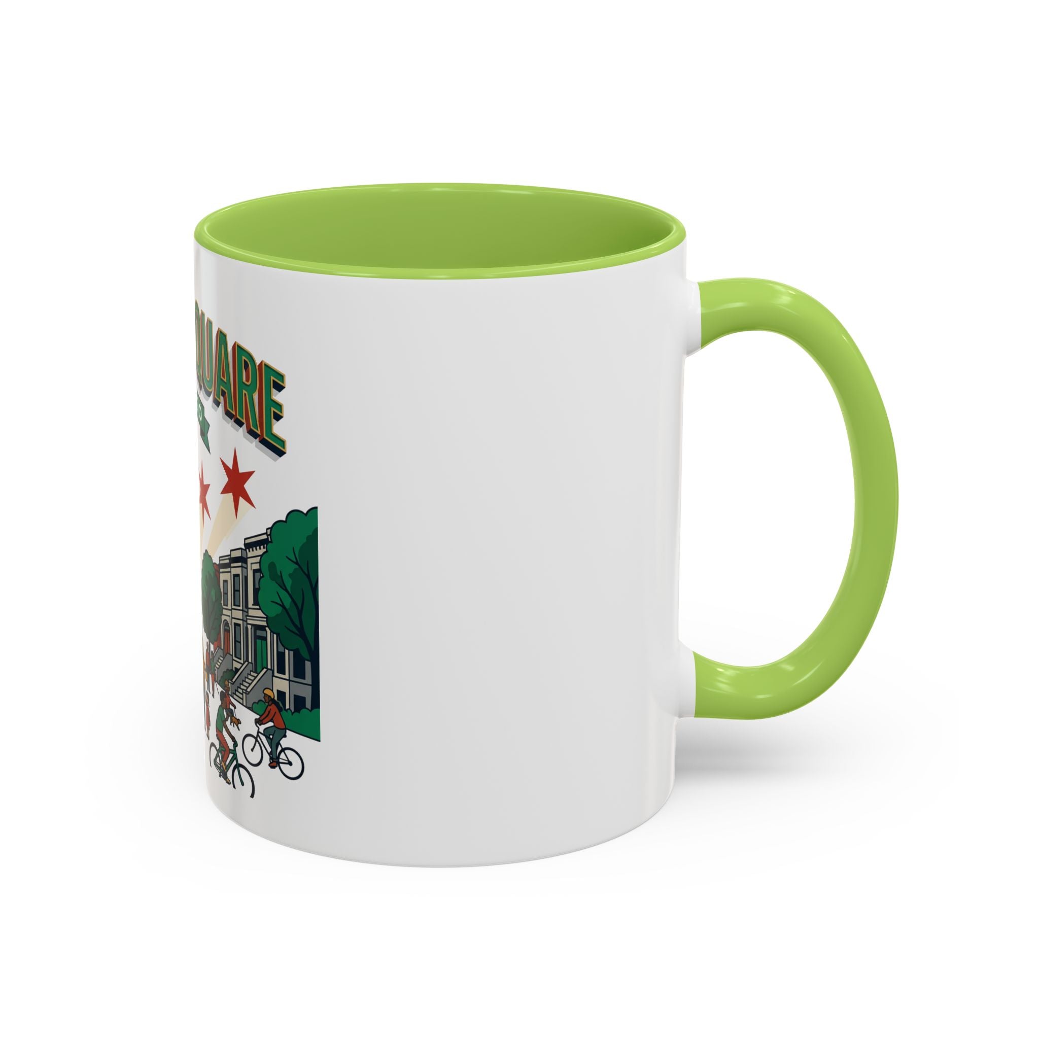Logan Square Chicago Accent Coffee Mug — Neighborhood Skyline Travel Mug (11/15oz)