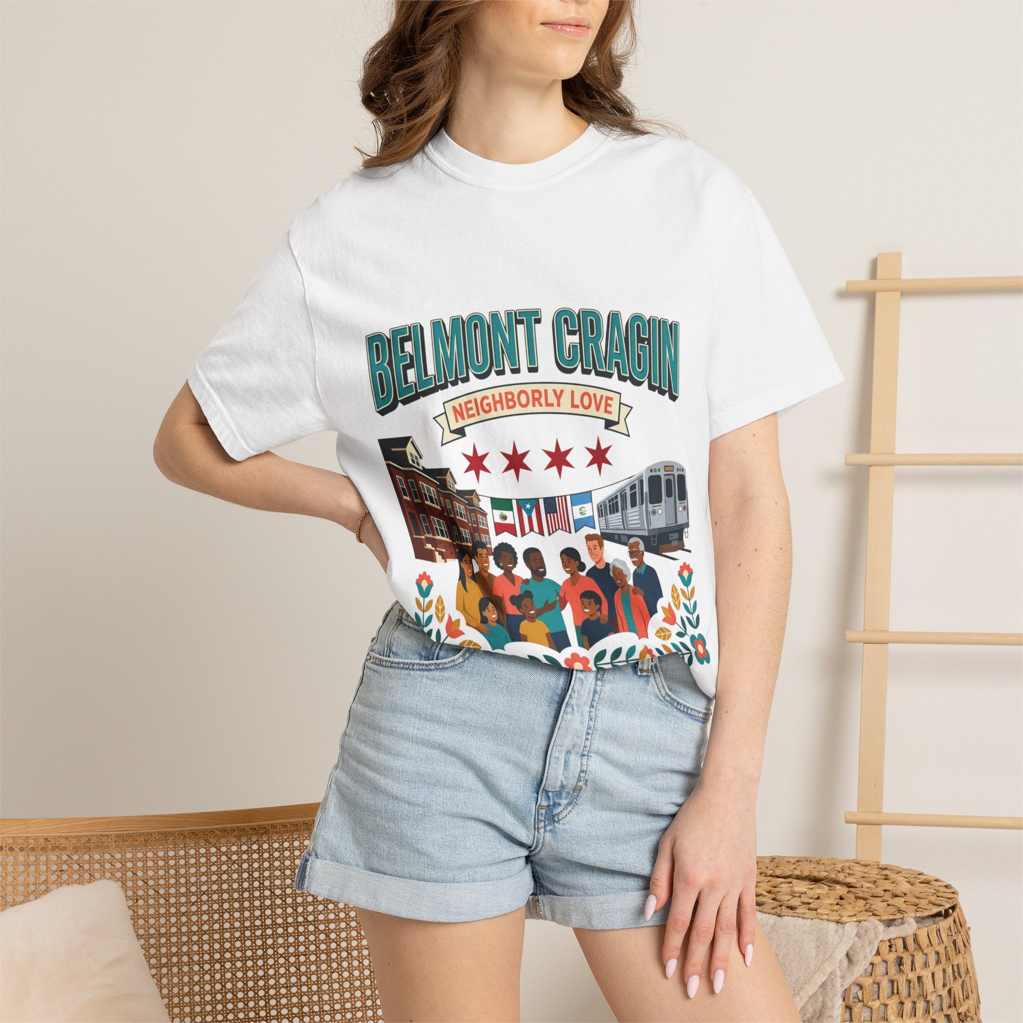 Belmont Cragin Neighborhood Love T-Shirt