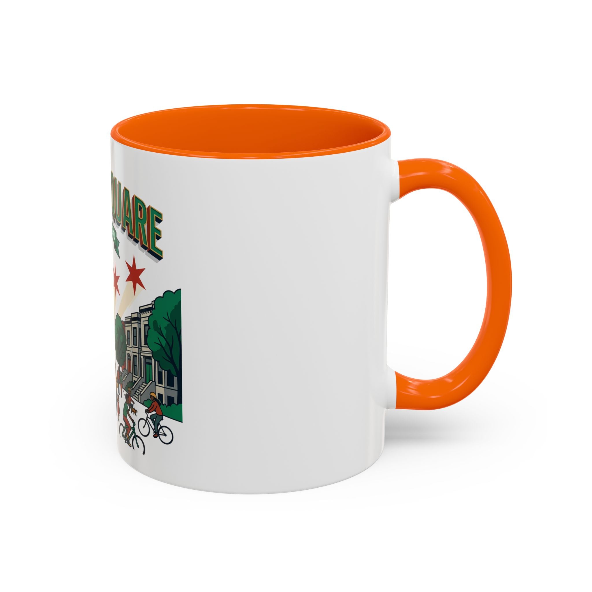 Logan Square Chicago Accent Coffee Mug — Neighborhood Skyline Travel Mug (11/15oz)