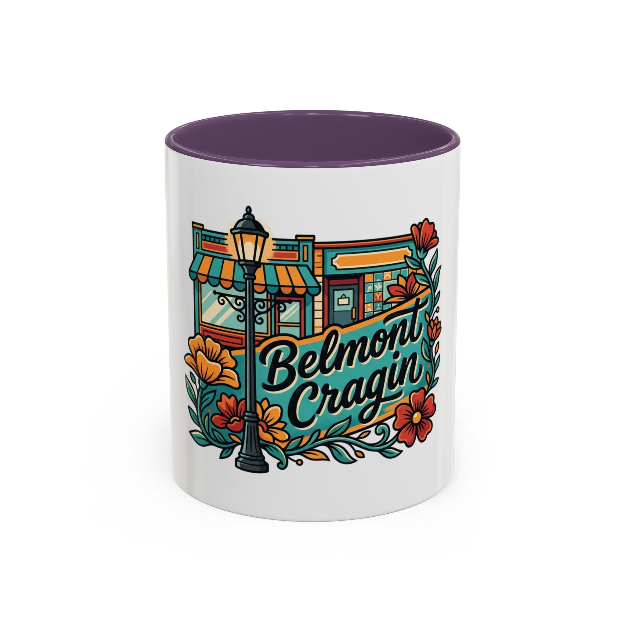 Belmont Cragin Coffee Mug — Vintage Neighborhood Cafe Accent Mug (11/15oz)
