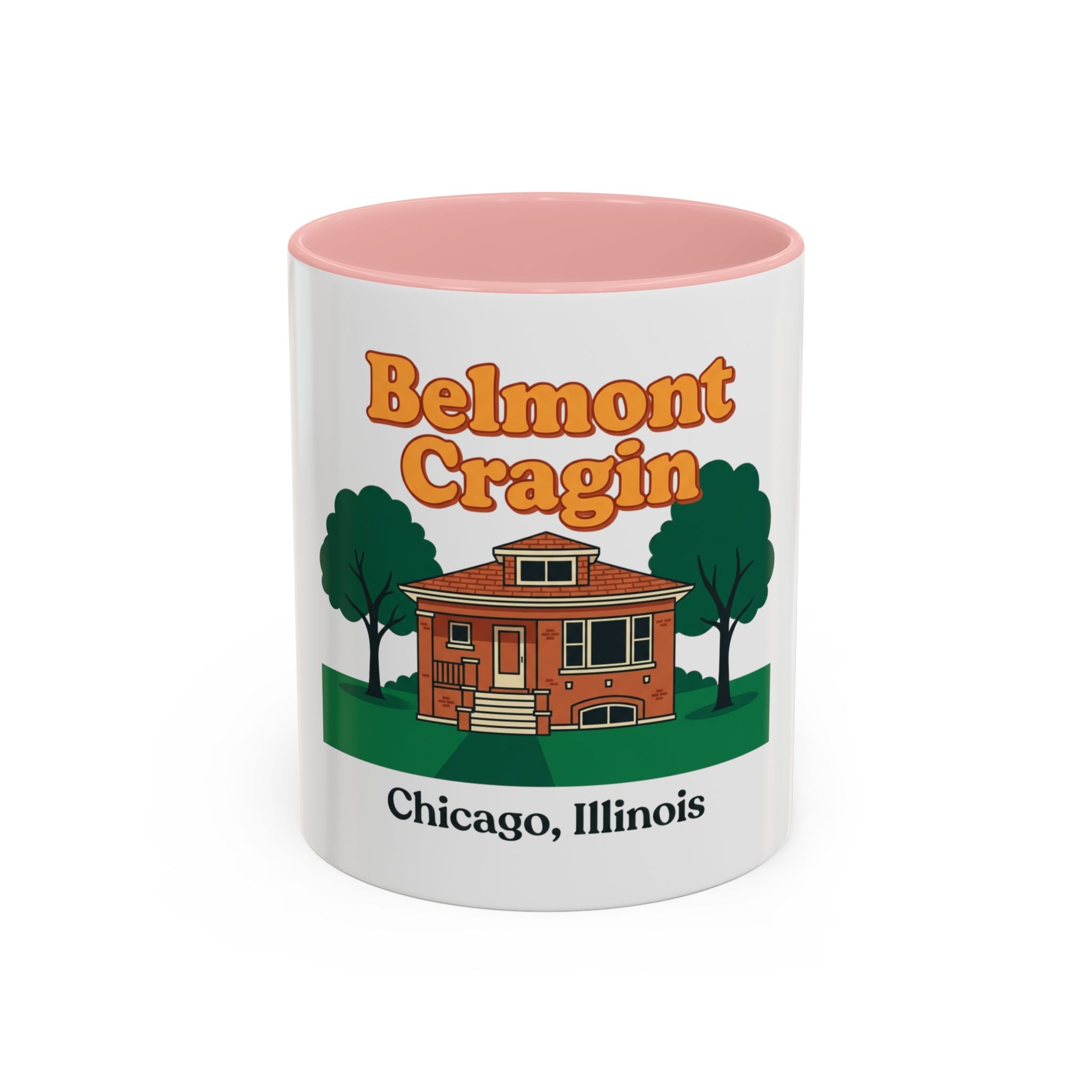 Belmont Cragin Chicago Illinois Coffee Mug — Vintage Neighborhood House Design