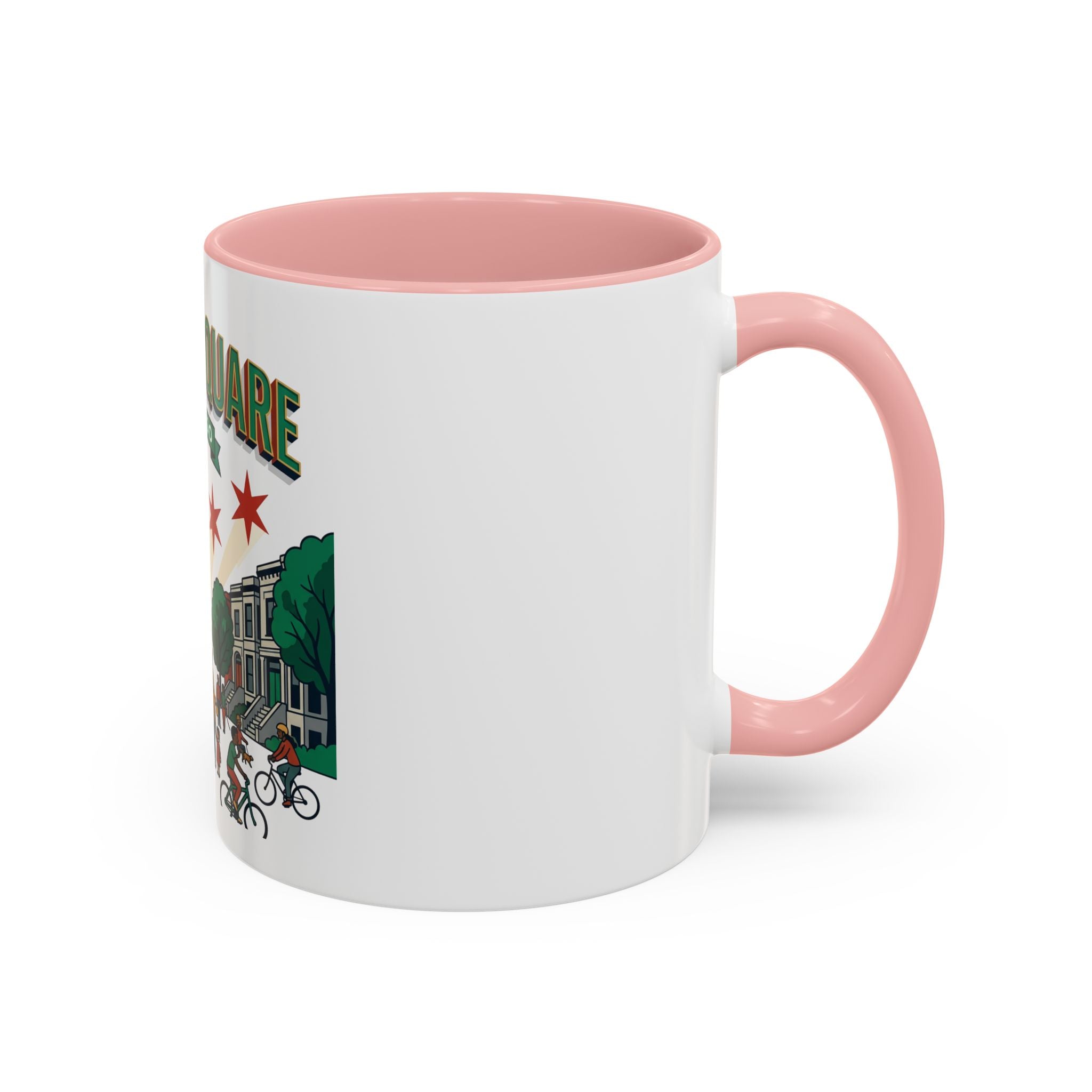 Logan Square Chicago Accent Coffee Mug — Neighborhood Skyline Travel Mug (11/15oz)