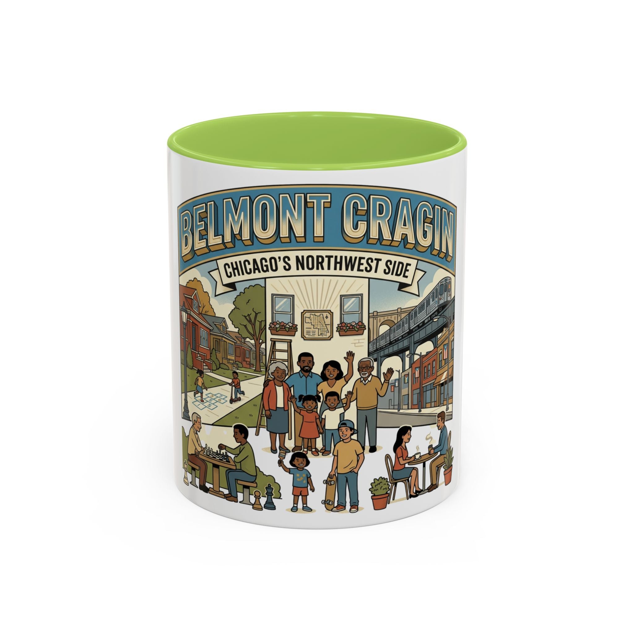 Belmont Cragin Chicago Neighborhood Coffee Mug – Accent 11/15oz