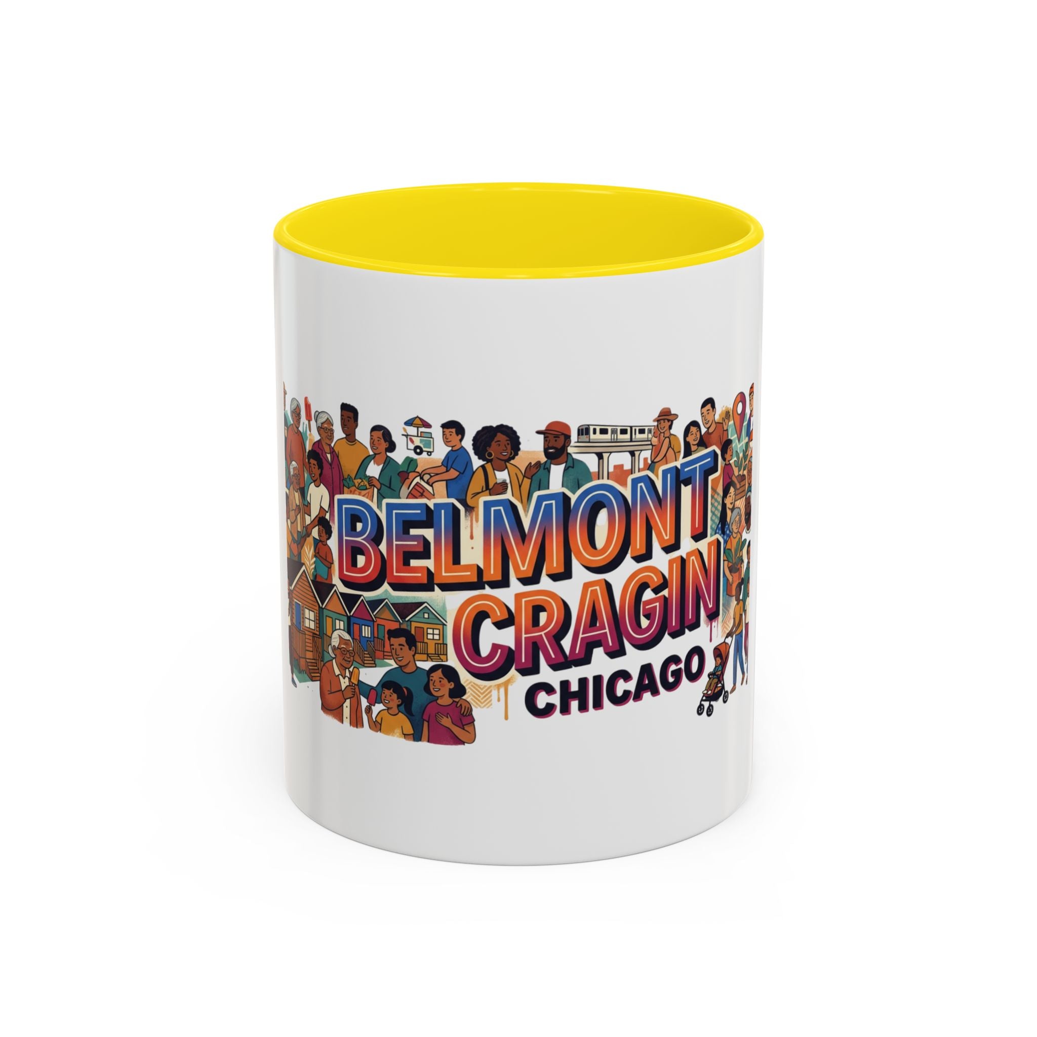 Belmont Cragin Chicago Accent Coffee Mug — Neighborhood Pride 11/15oz