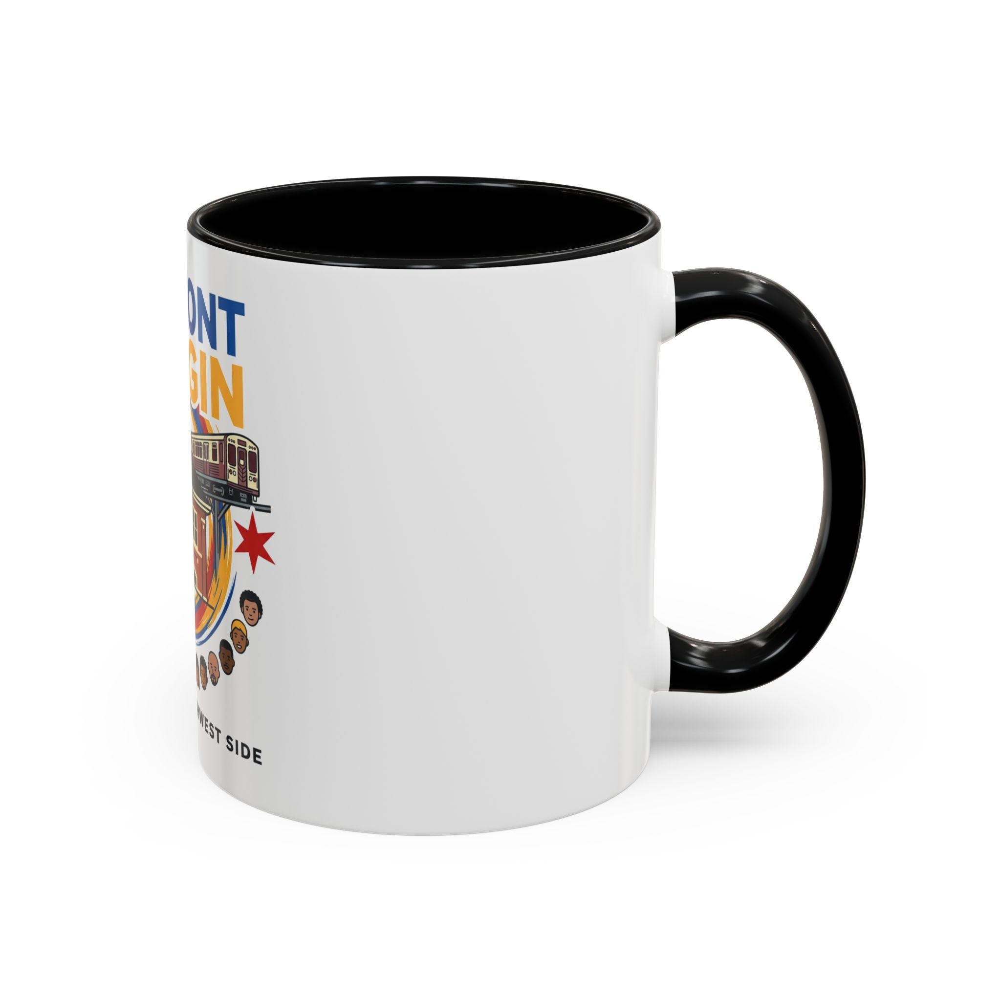Belmont Cragin Chicago Accent Coffee Mug – Northwest Side Neighborhood Design (11/15 oz)