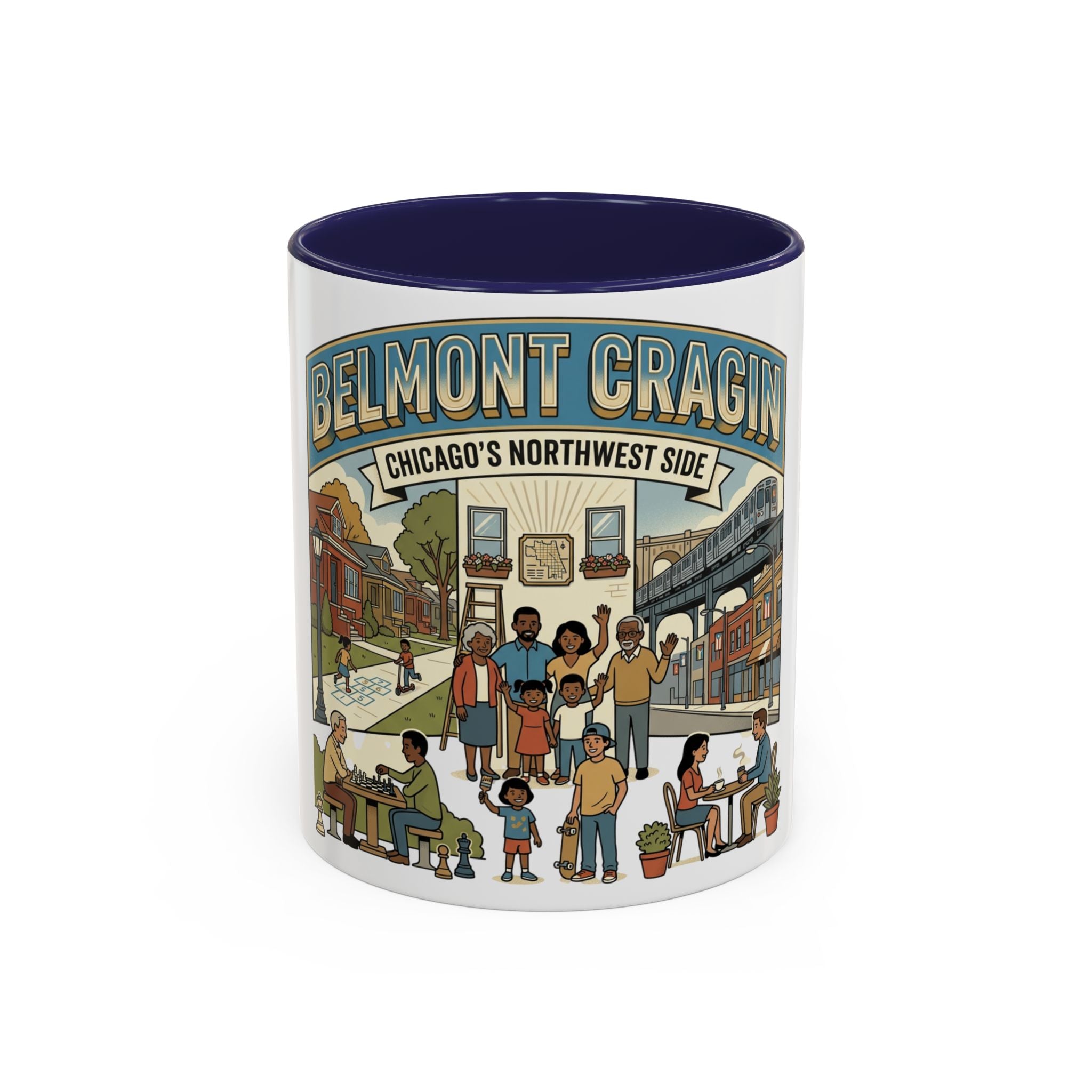 Belmont Cragin Chicago Neighborhood Coffee Mug – Accent 11/15oz