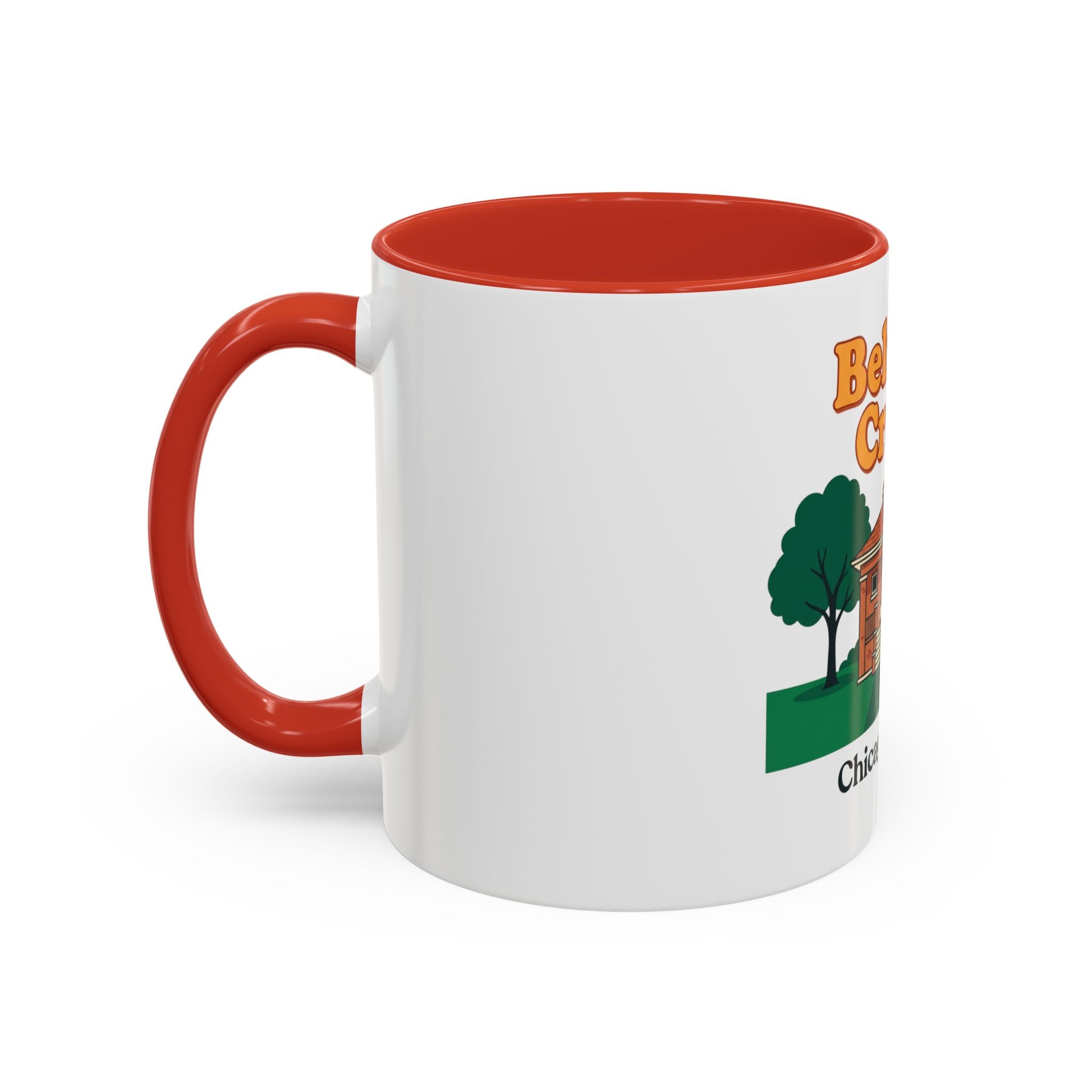 Belmont Cragin Chicago Illinois Coffee Mug — Vintage Neighborhood House Design