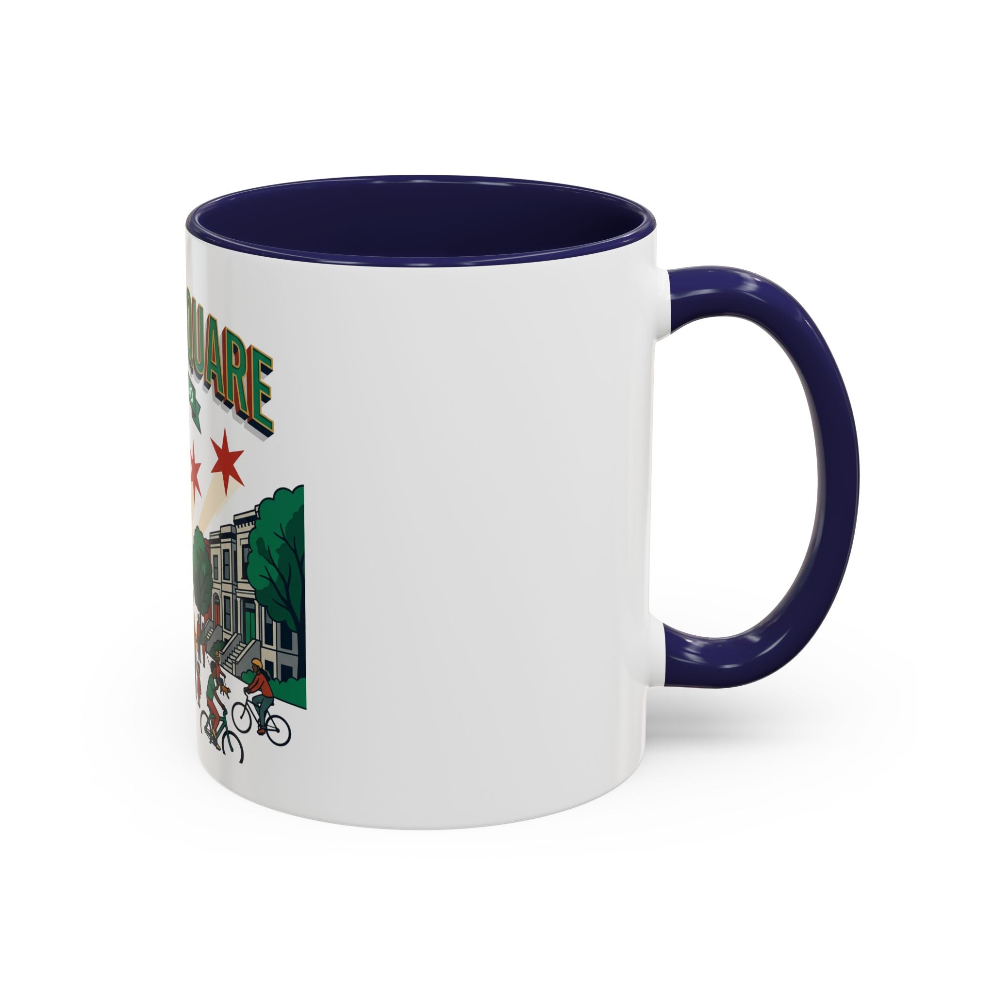 Logan Square Chicago Accent Coffee Mug — Neighborhood Skyline Travel Mug (11/15oz)