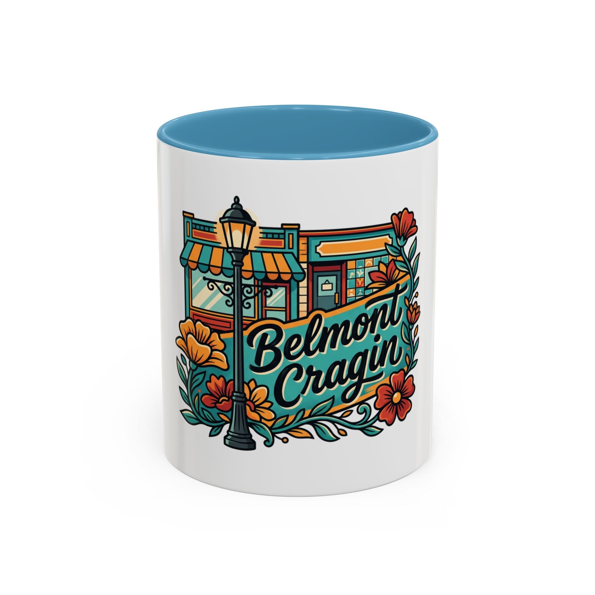 Belmont Cragin Coffee Mug — Vintage Neighborhood Cafe Accent Mug (11/15oz)