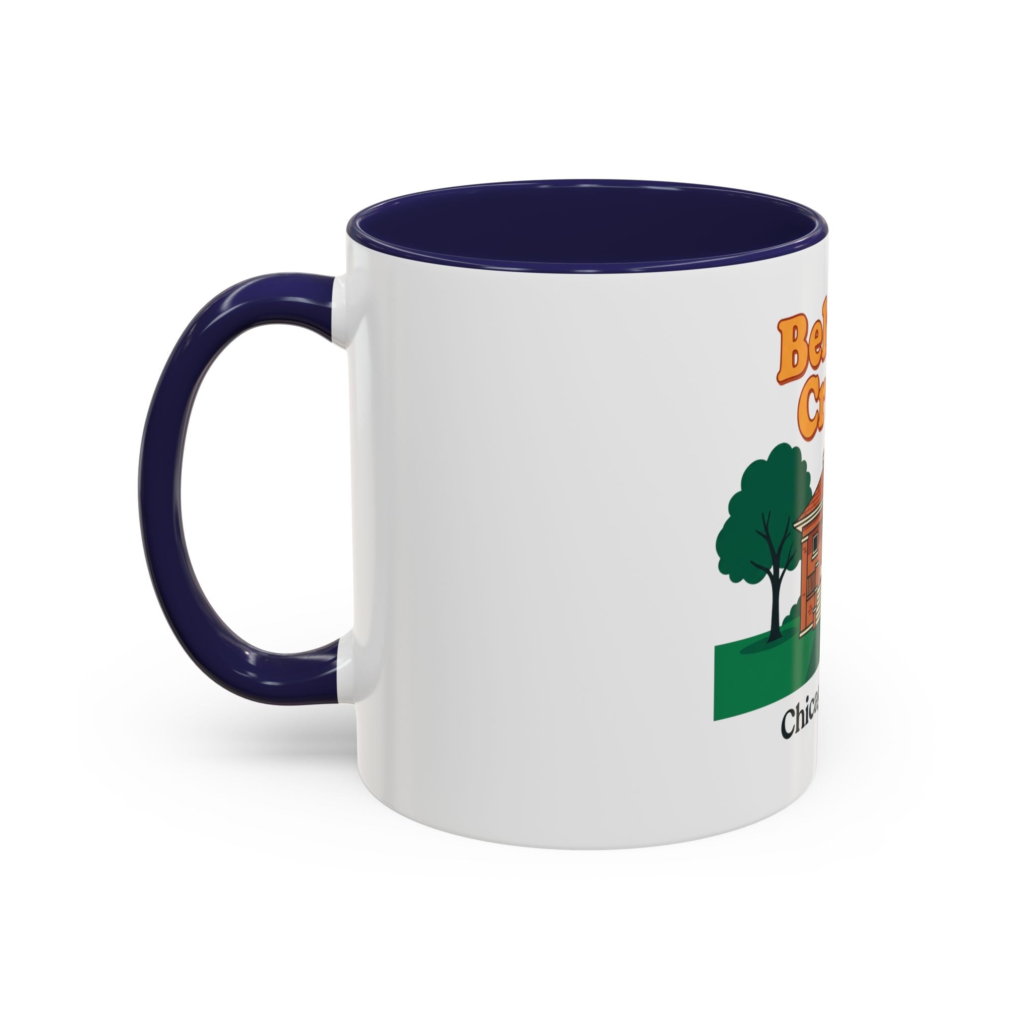 Belmont Cragin Chicago Illinois Coffee Mug — Vintage Neighborhood House Design