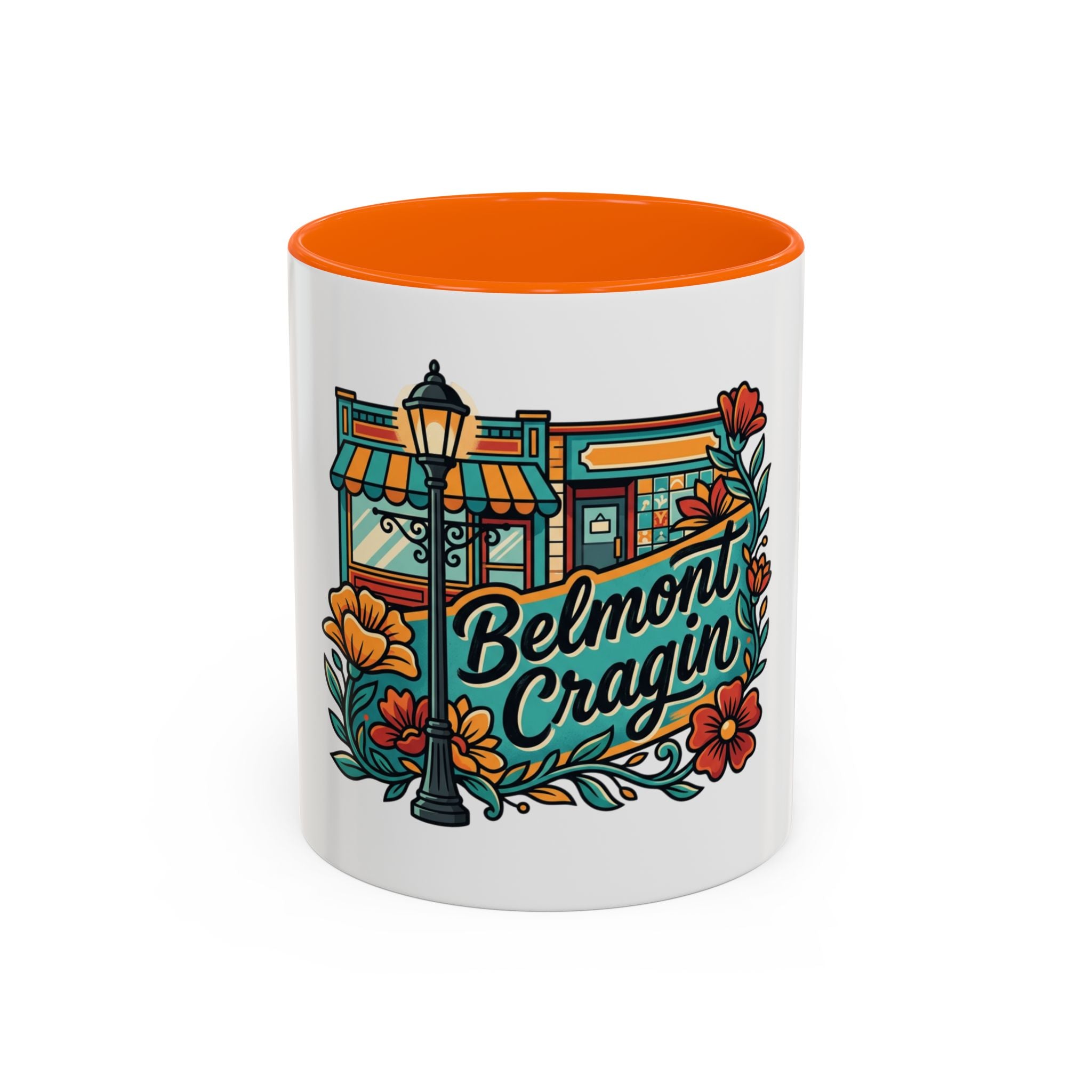 Belmont Cragin Coffee Mug — Vintage Neighborhood Cafe Accent Mug (11/15oz)