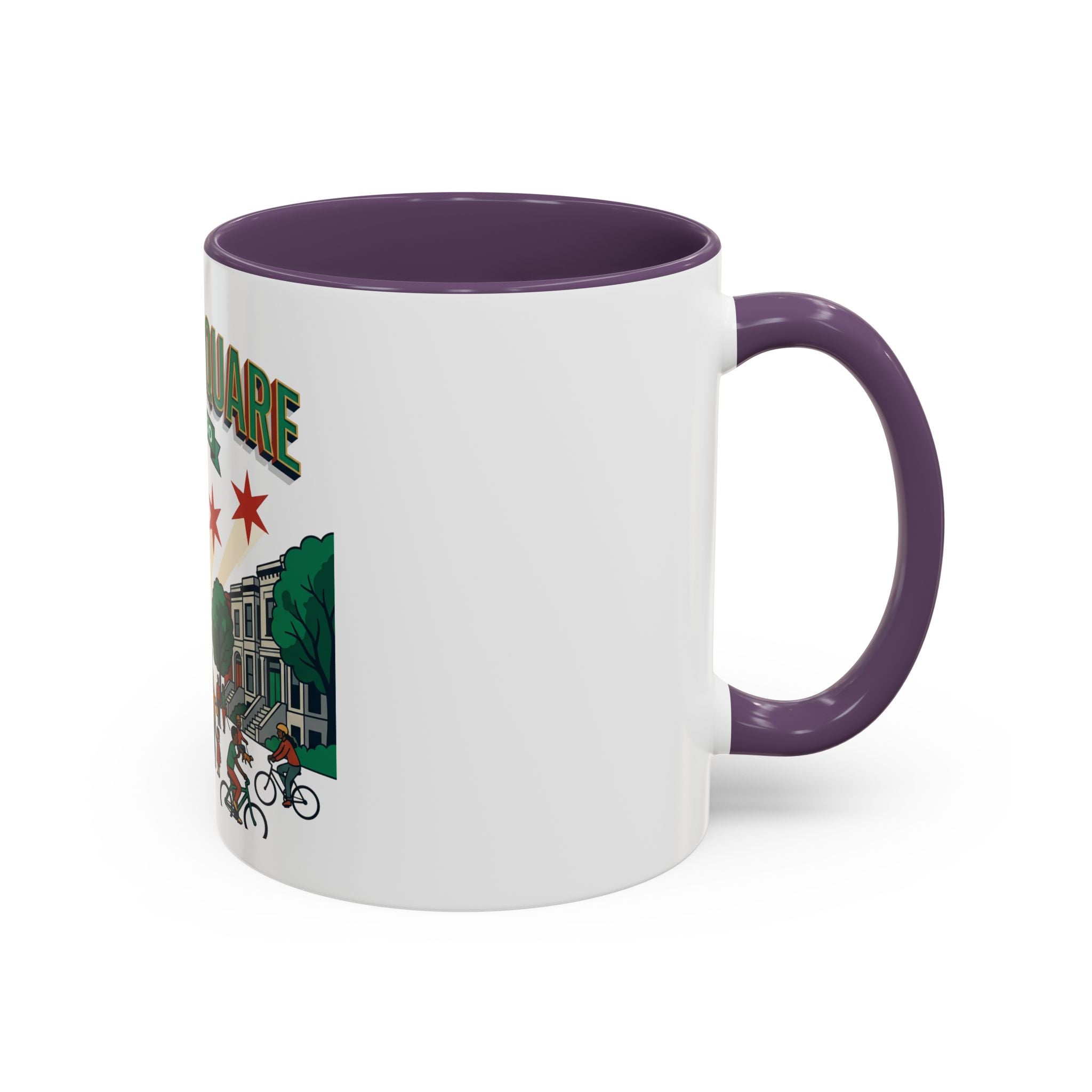 Logan Square Chicago Accent Coffee Mug — Neighborhood Skyline Travel Mug (11/15oz)
