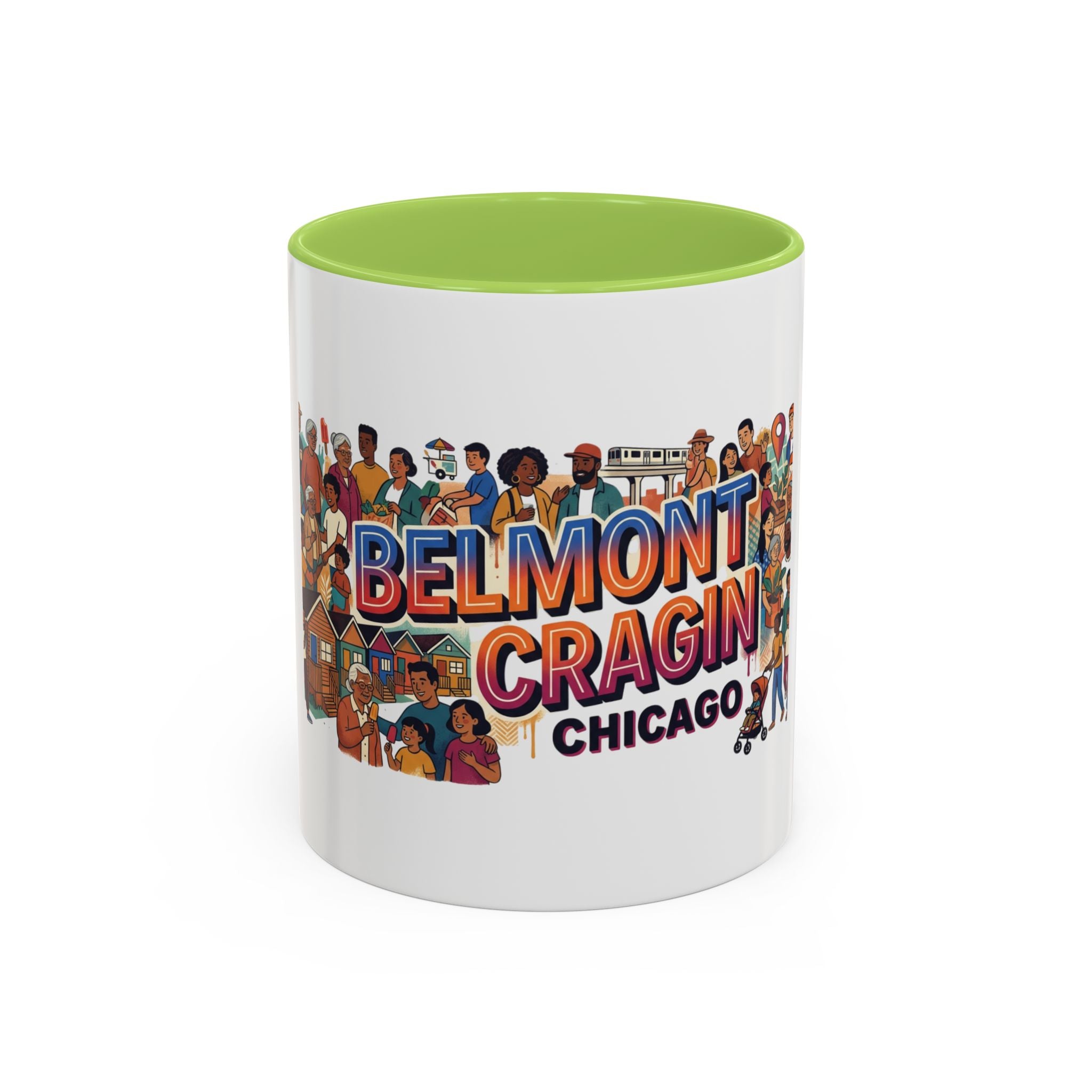 Belmont Cragin Chicago Accent Coffee Mug — Neighborhood Pride 11/15oz