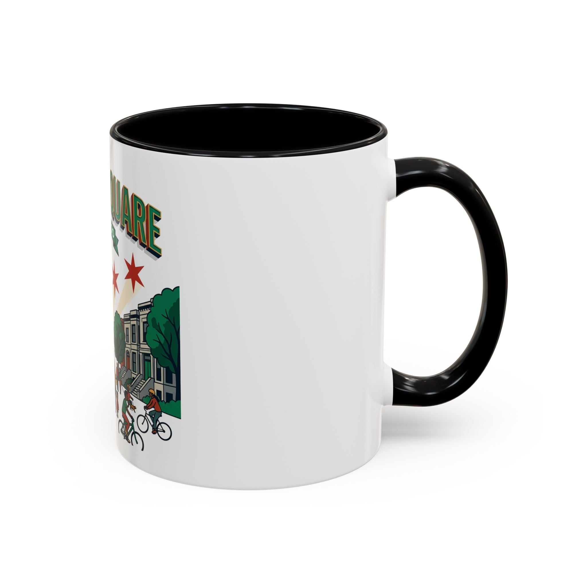 Logan Square Chicago Accent Coffee Mug — Neighborhood Skyline Travel Mug (11/15oz)