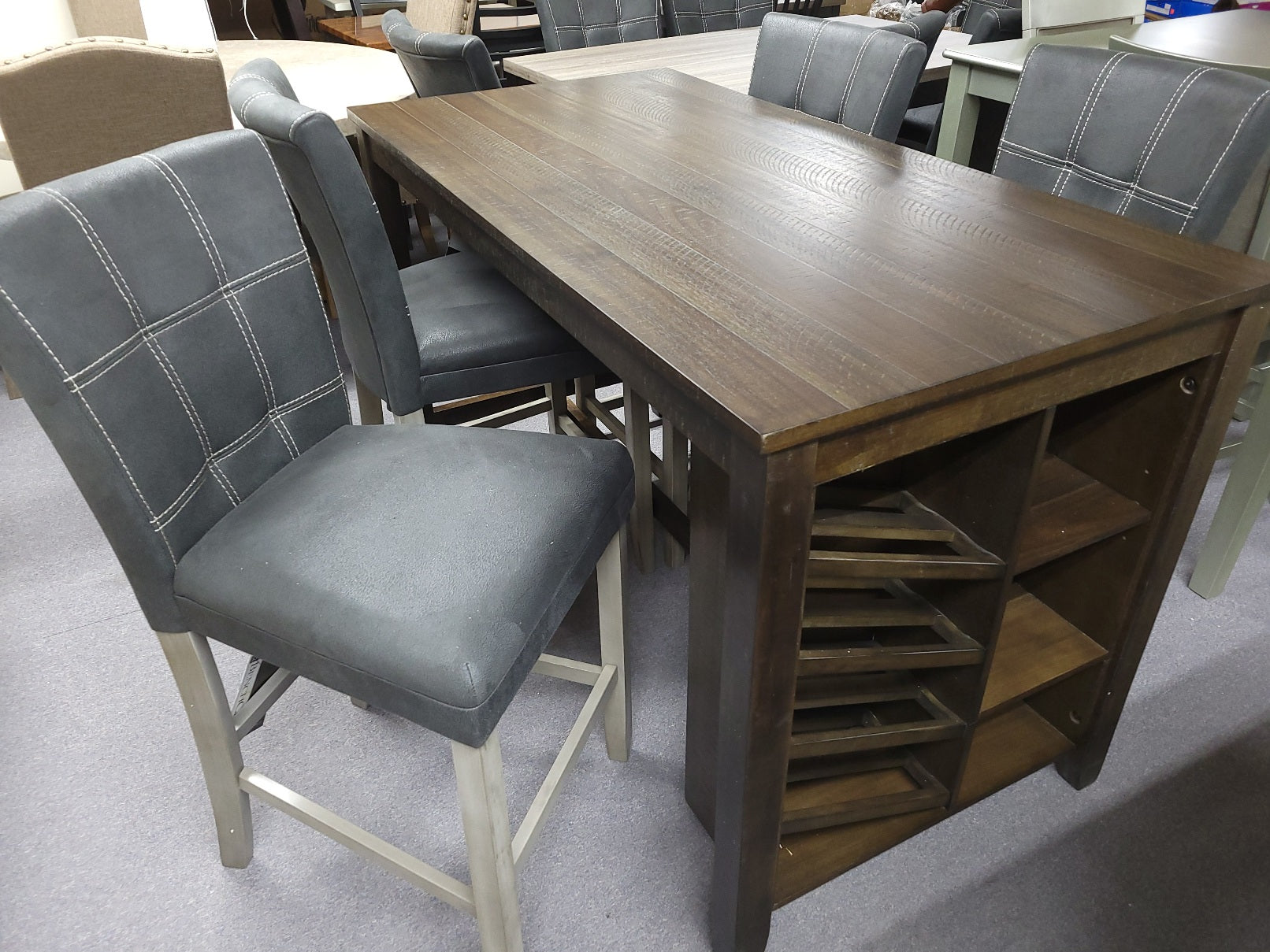 5 piece Dining set (gray)