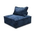 Corduroy Floor Chair with Backrest – Midnight